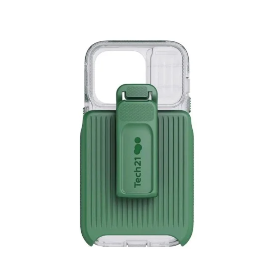 Cover Iphone 14 Pro Evomax Magsafe W/Holster Tech21 (Frosted Green)